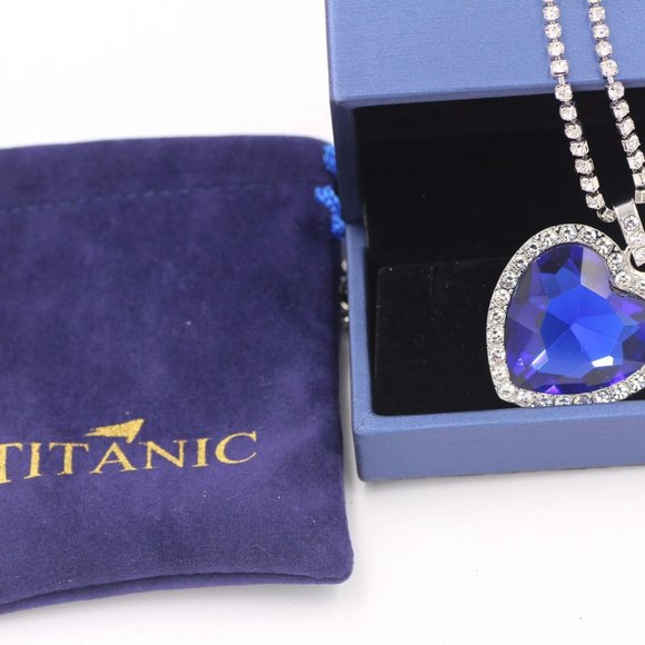 🌟HP🌟“Heart of the Ocean” Titanic Necklace - Picture 5 of 8